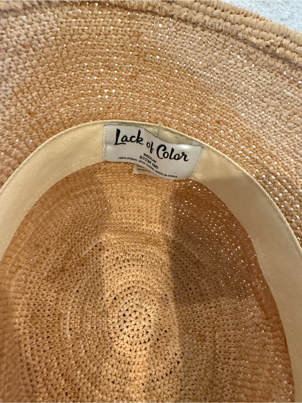 Lack Of Color Beige Crochet Bucket Hat - Picture 2 of 3